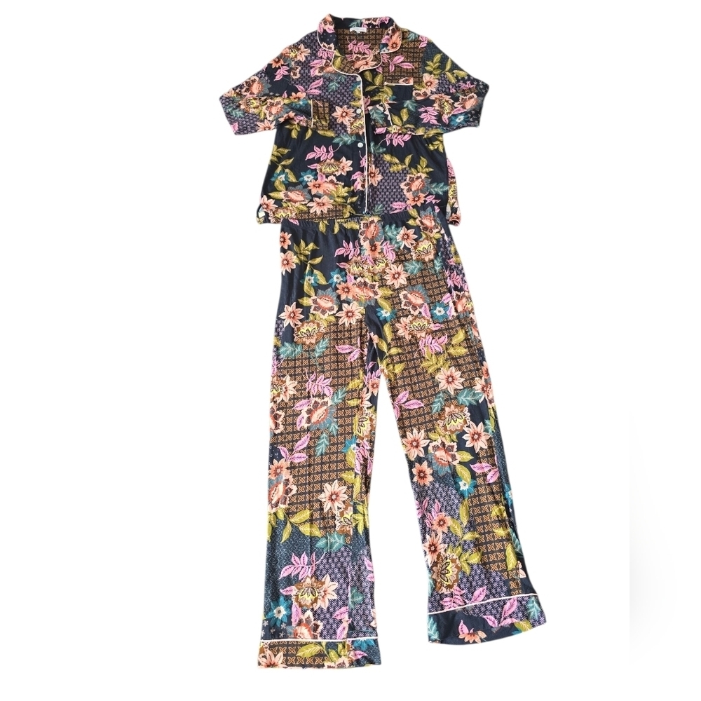 Johnny Was The Carly PJ Set Size XL Floral Boho - Picture 5 of 12